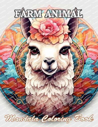 Farm Animal Mandala Coloring Book