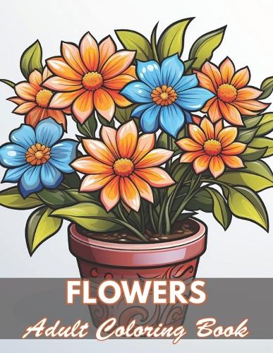 Flowers Adult Coloring Book