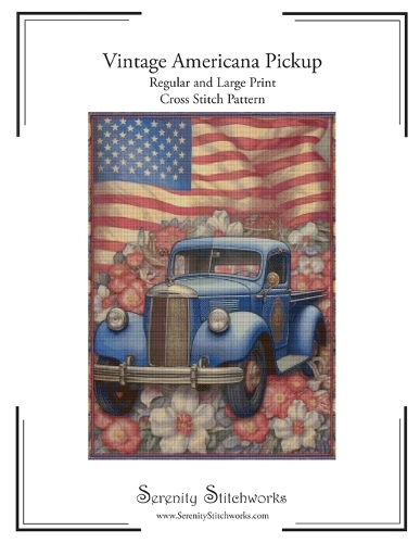 Vintage Americana Pickup Cross Stitch Pattern
