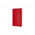 Scarlet Red Plain Soft Notebook L