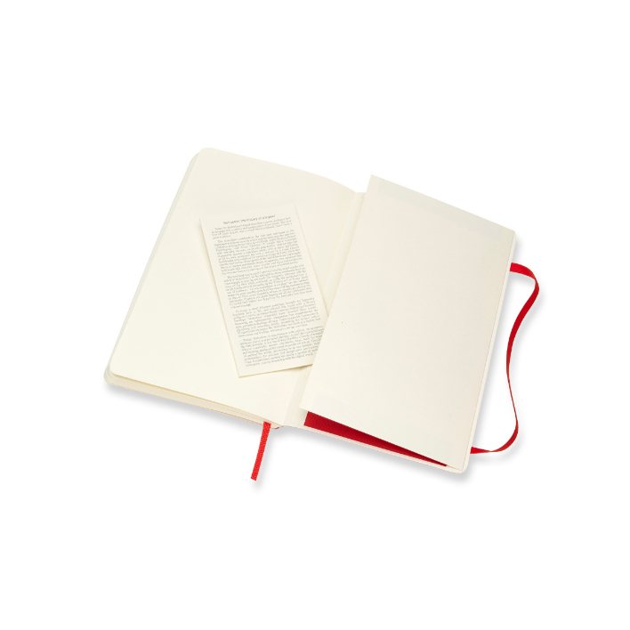 Scarlet Red Plain Soft Notebook L