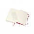 Scarlet Red Plain Soft Notebook L