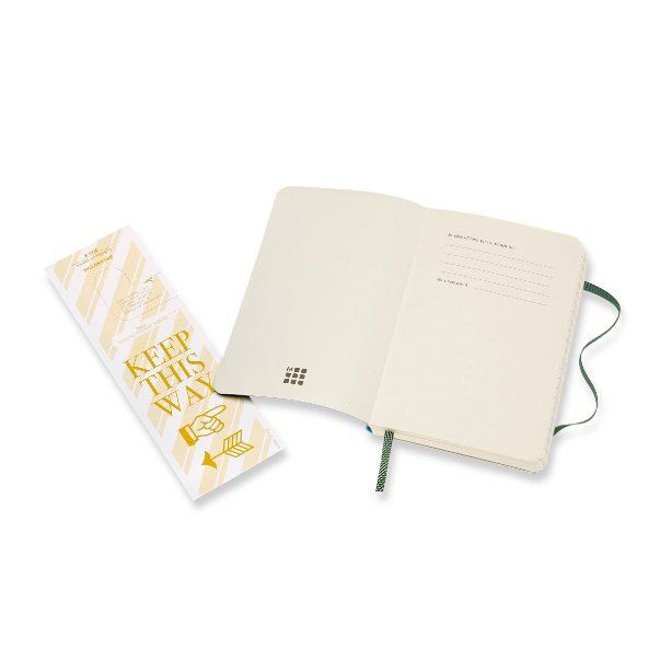 Myrtle Green Pocket Ruled Sofcover Notebook