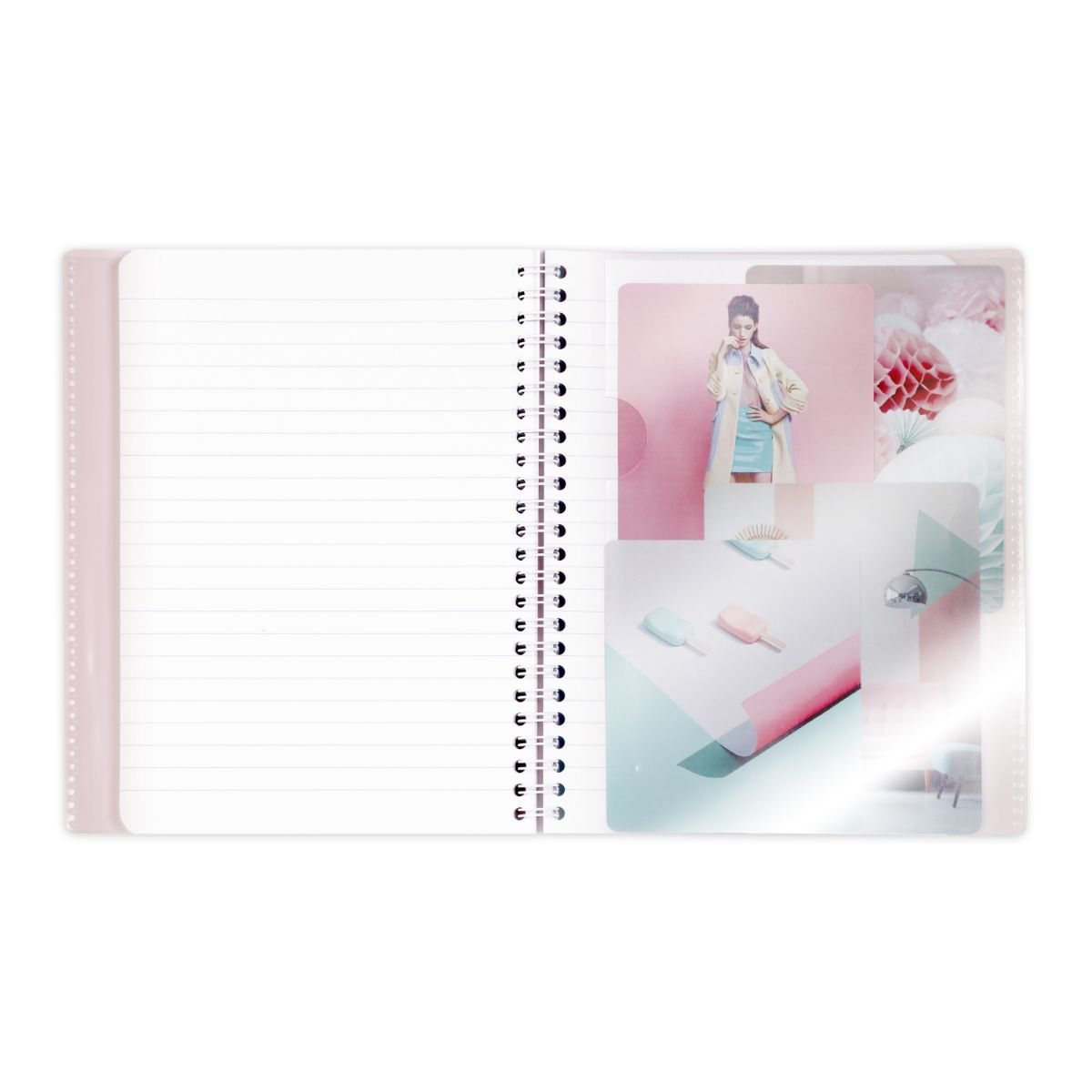 Mint A4 Wirebound Koverbook Blush