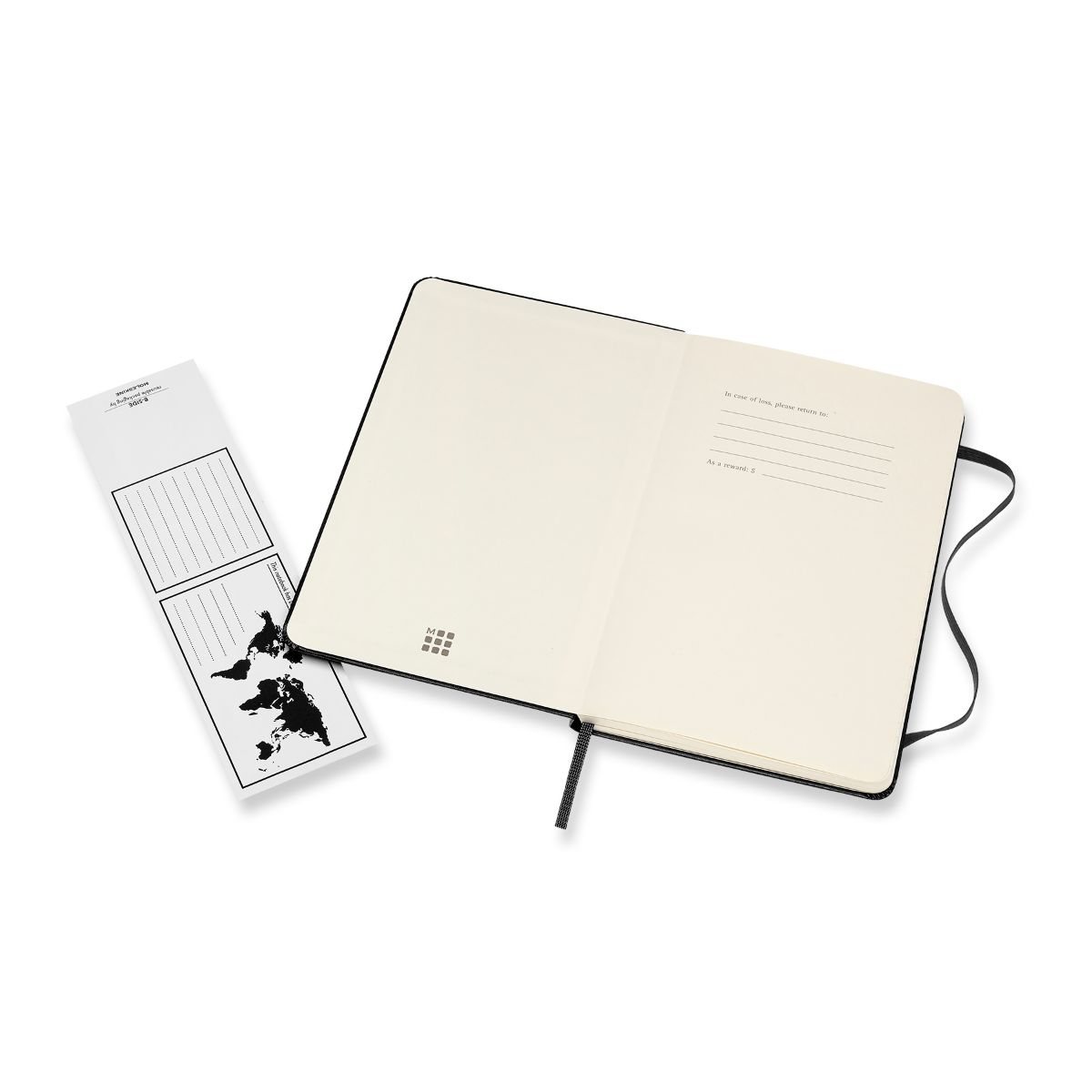 Notebook Ruled Medium Black Hardback