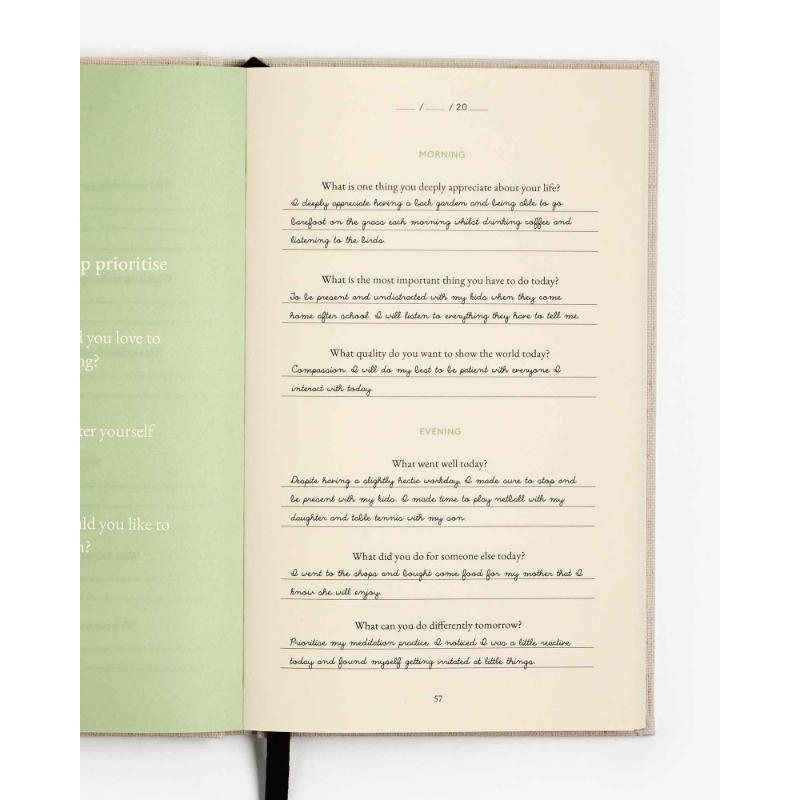 The Three Question Journal Green