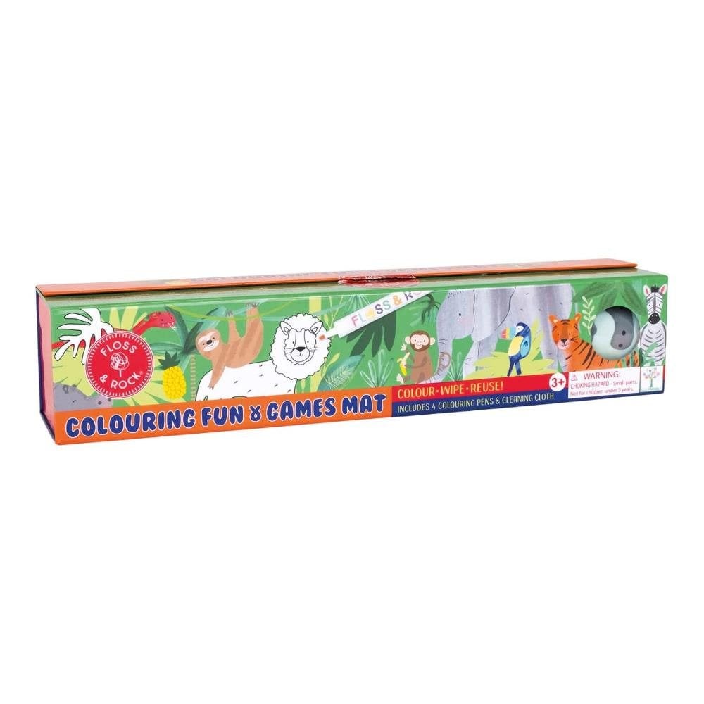 Jungle Colouring Fun & Games Mat