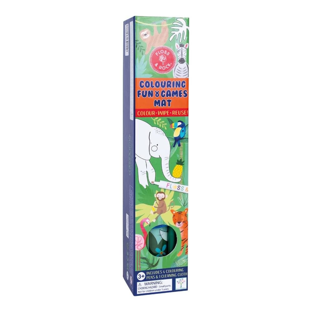 Jungle Colouring Fun & Games Mat