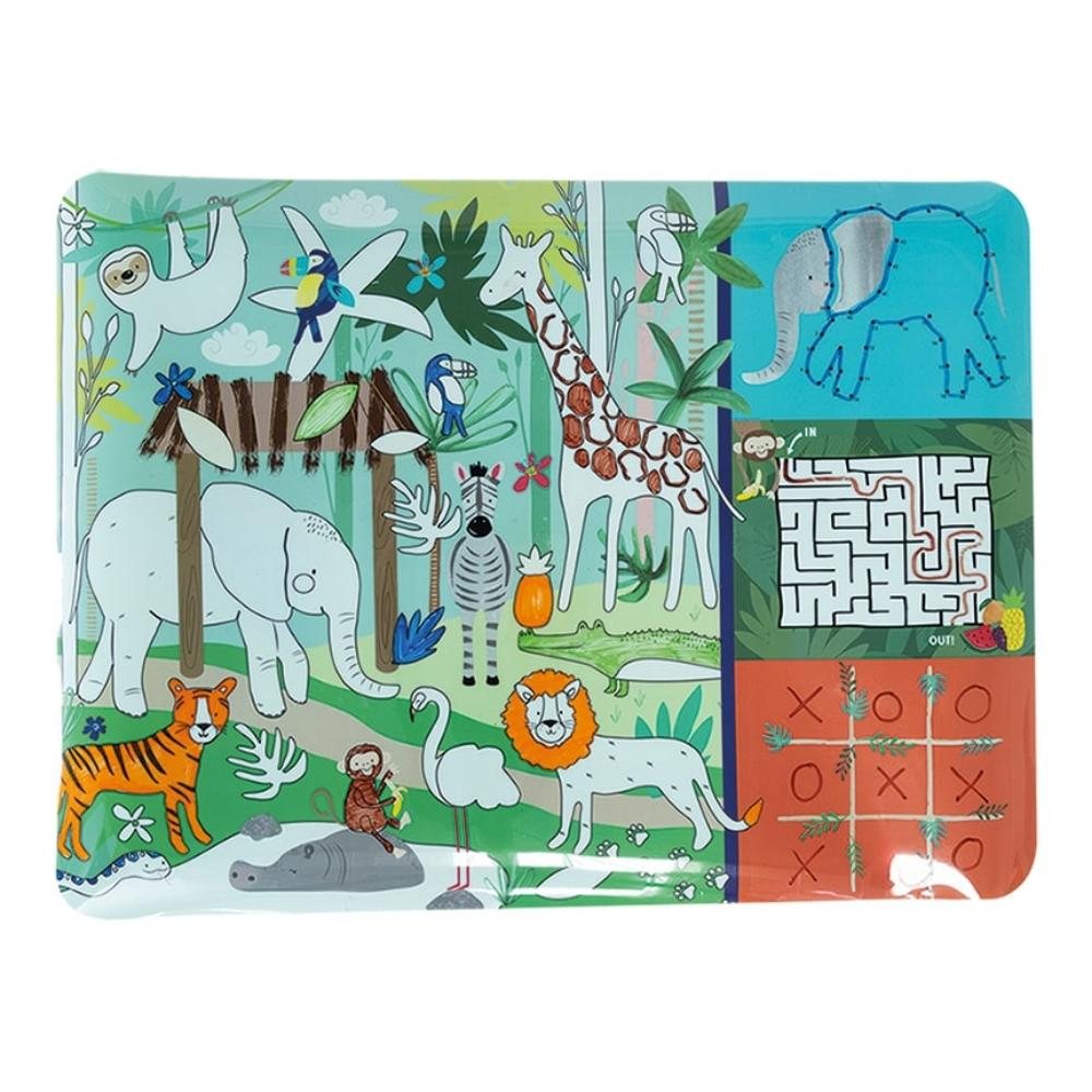 Jungle Colouring Fun & Games Mat