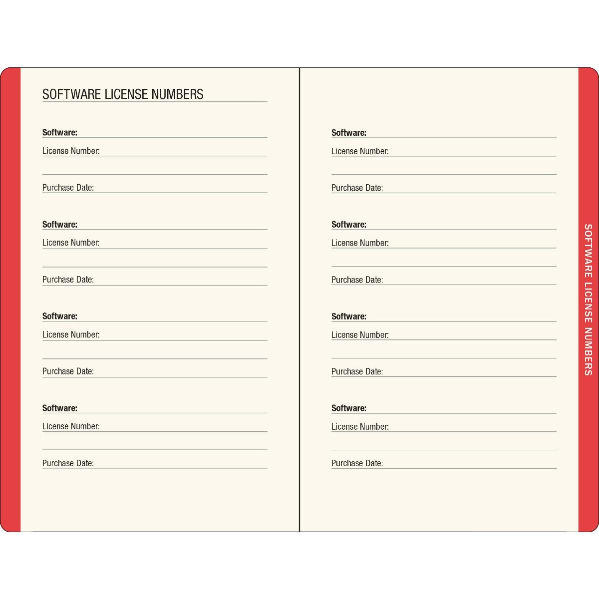 Address & Password Logbook- Mushroom