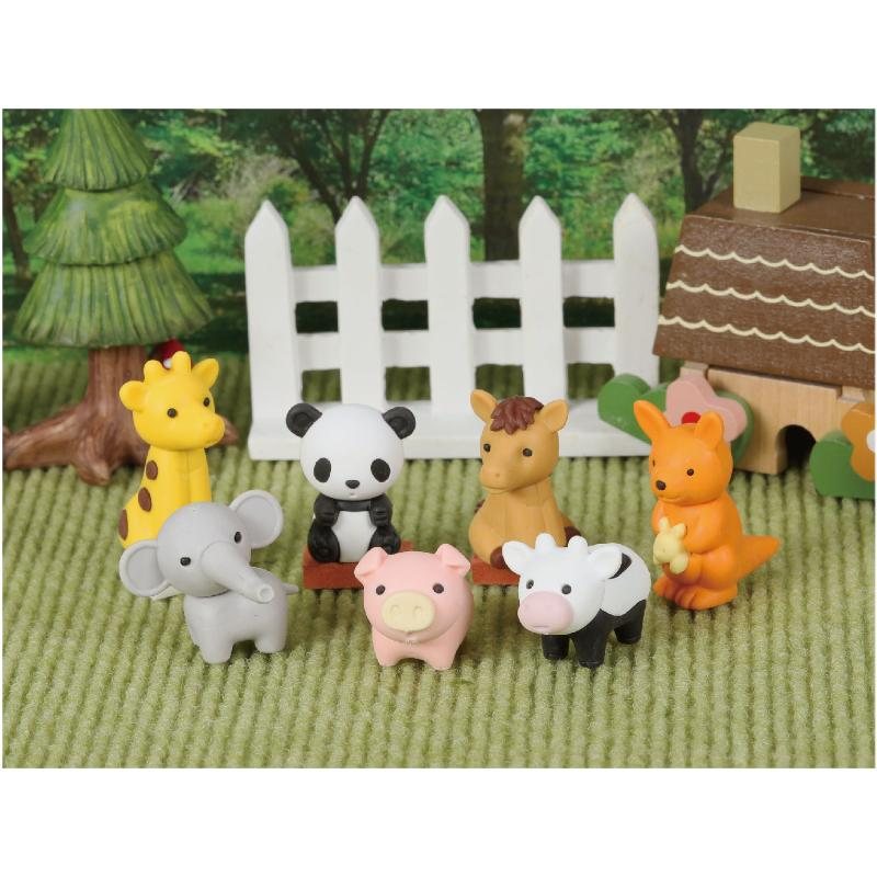 Iwako Zoo Themed Erasers Set