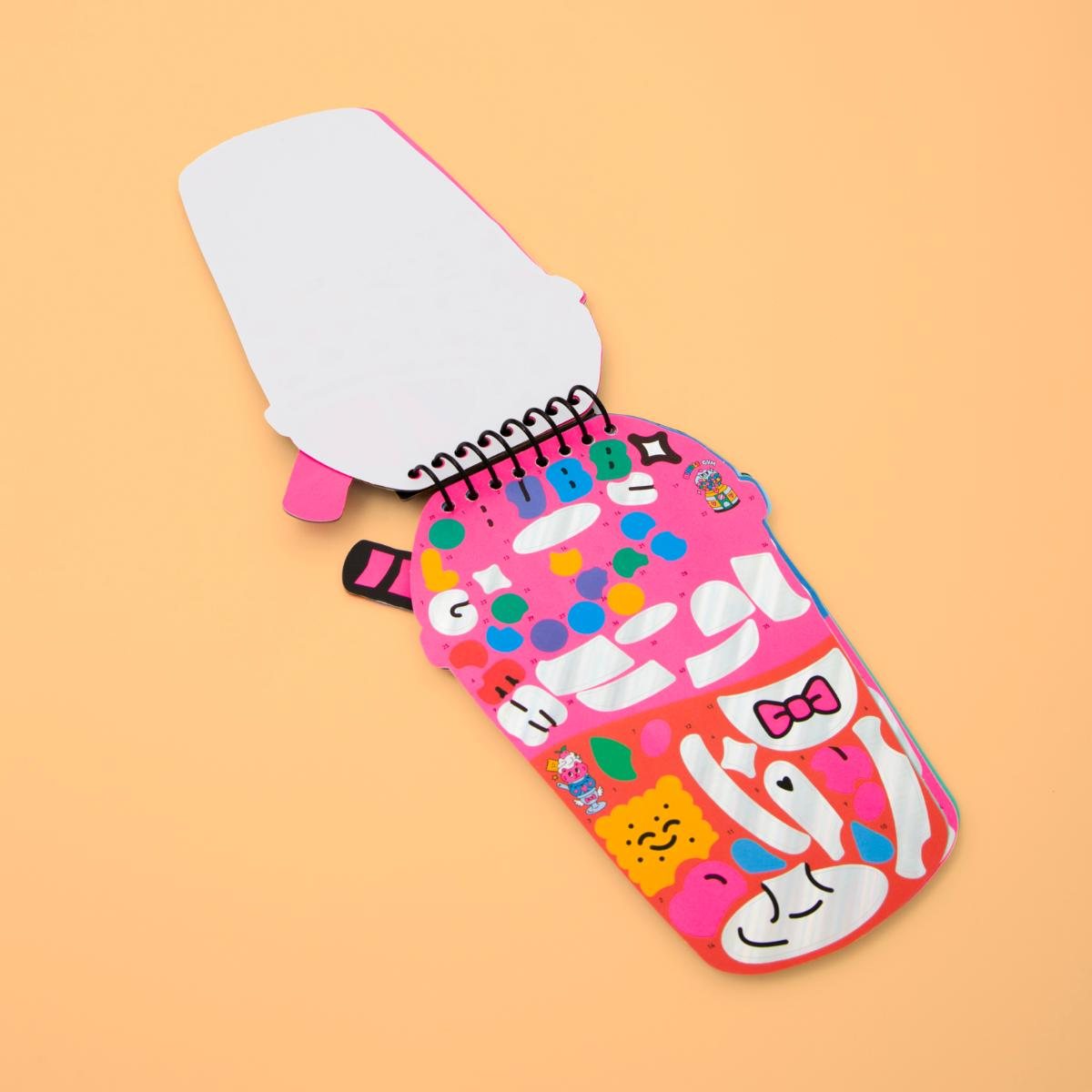 Sticker By Number Notebook - Bubble Tea