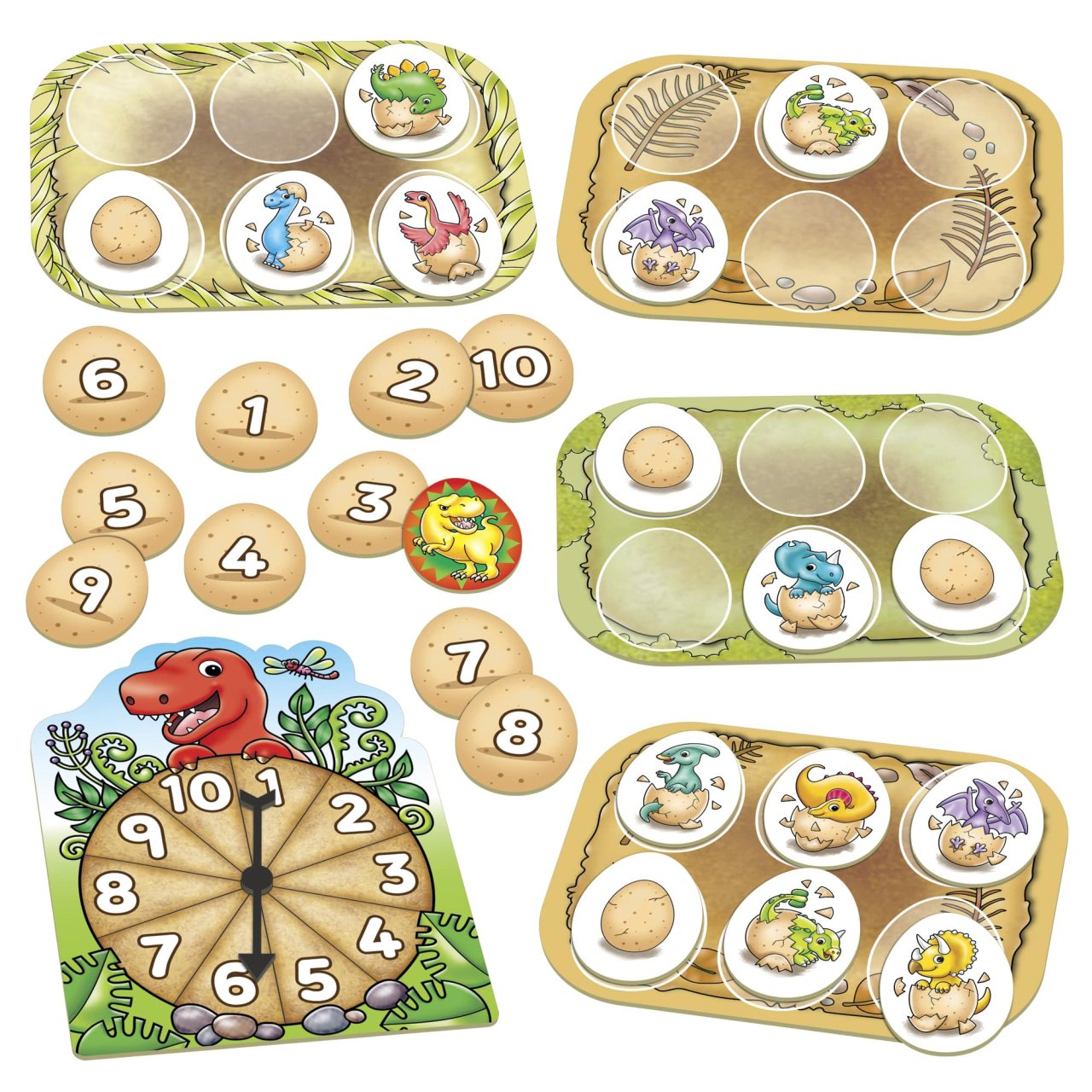 Dinosaur Number Eggs