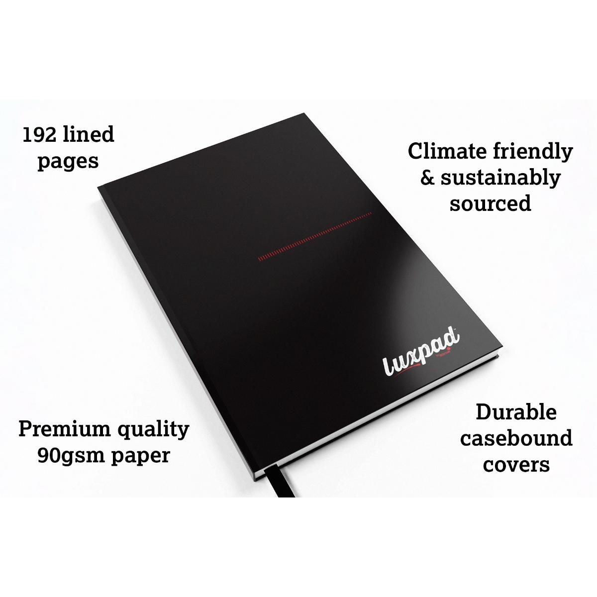 Luxpad A5 Hardback Casebound Notebook - Lined