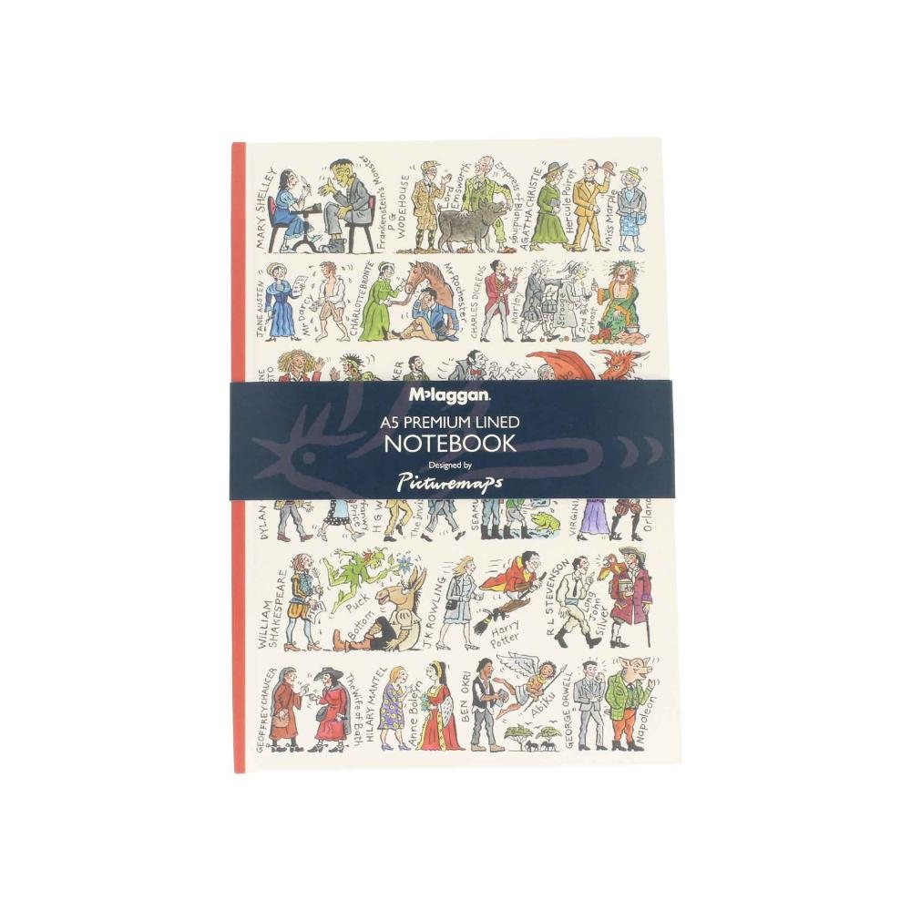 Writers & Characters Hardback A5 Notebook