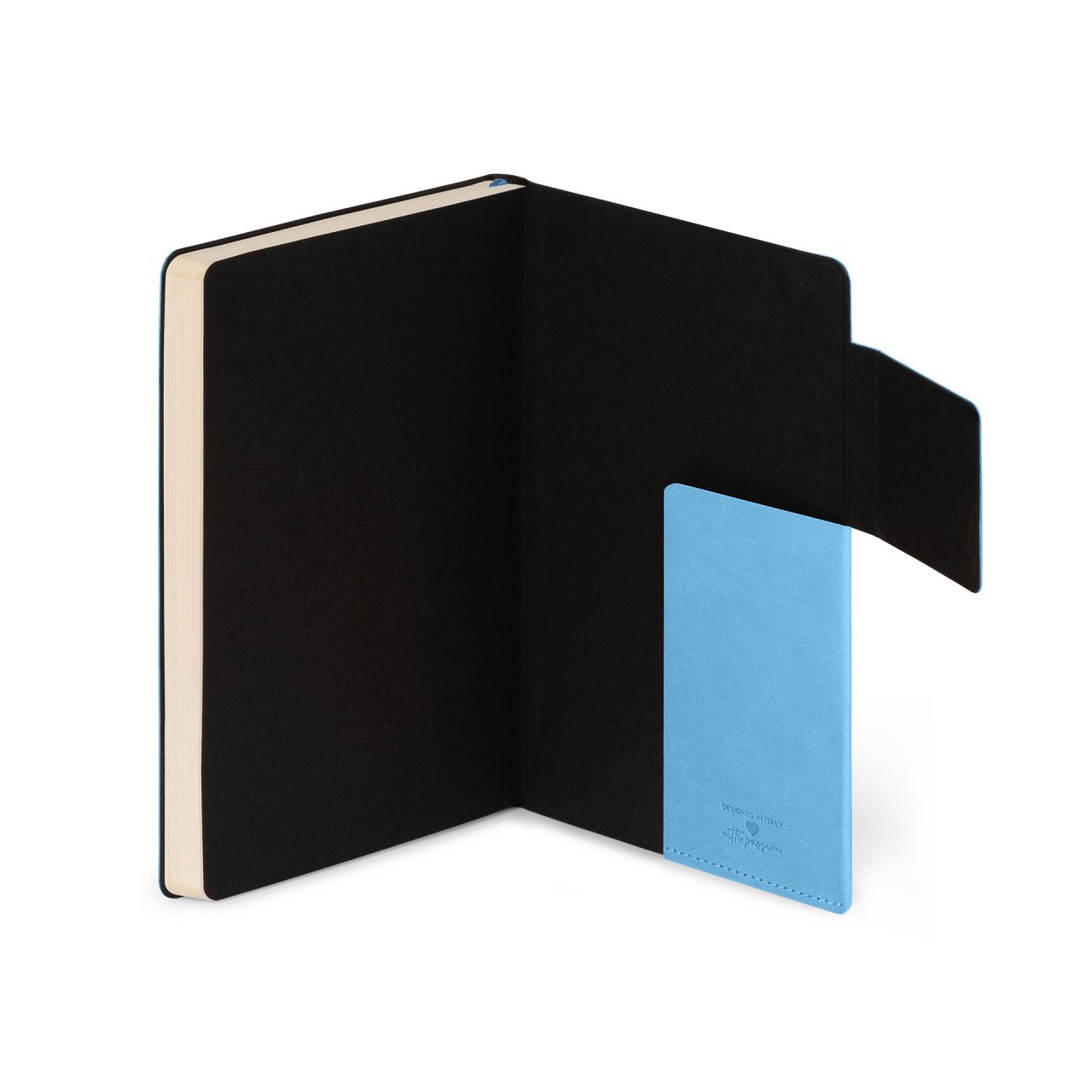 Retro Blue Lined Medium Notebook