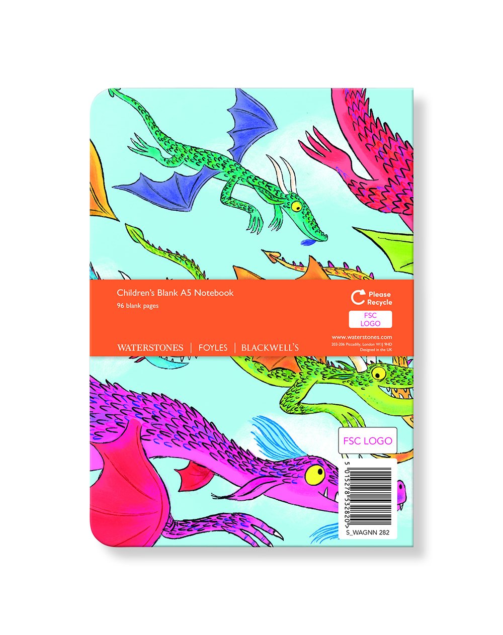 Flying Dragons A5 Notebook