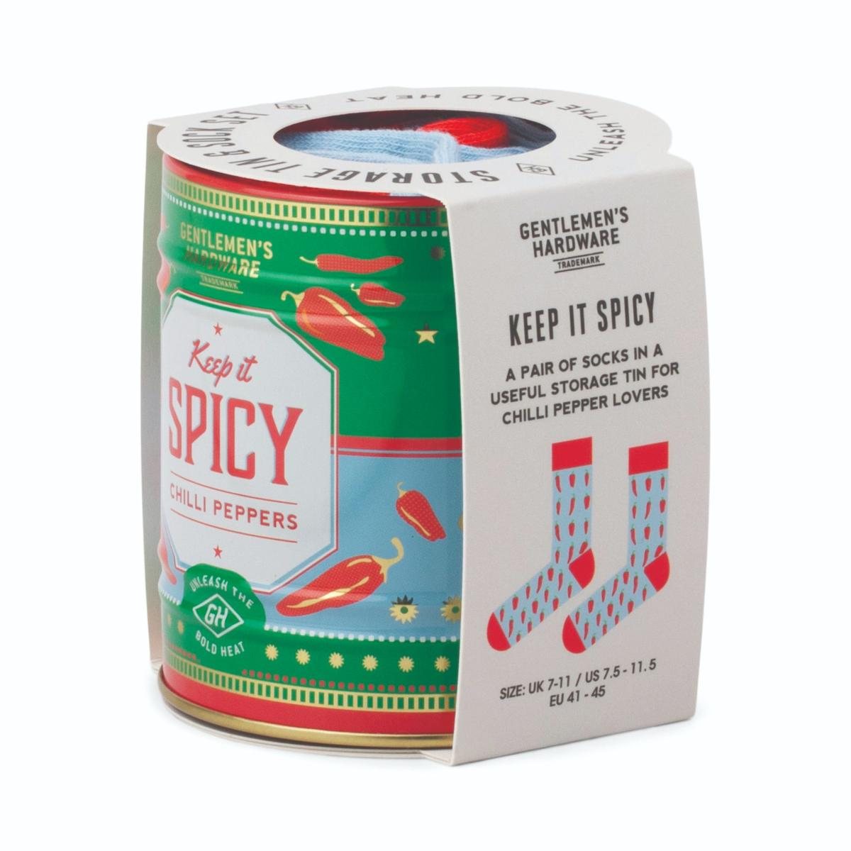 Socks And Storage Tin Chilli