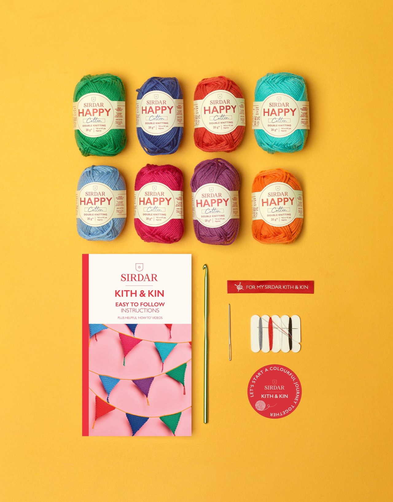 Bright Bunting Crochet Kit