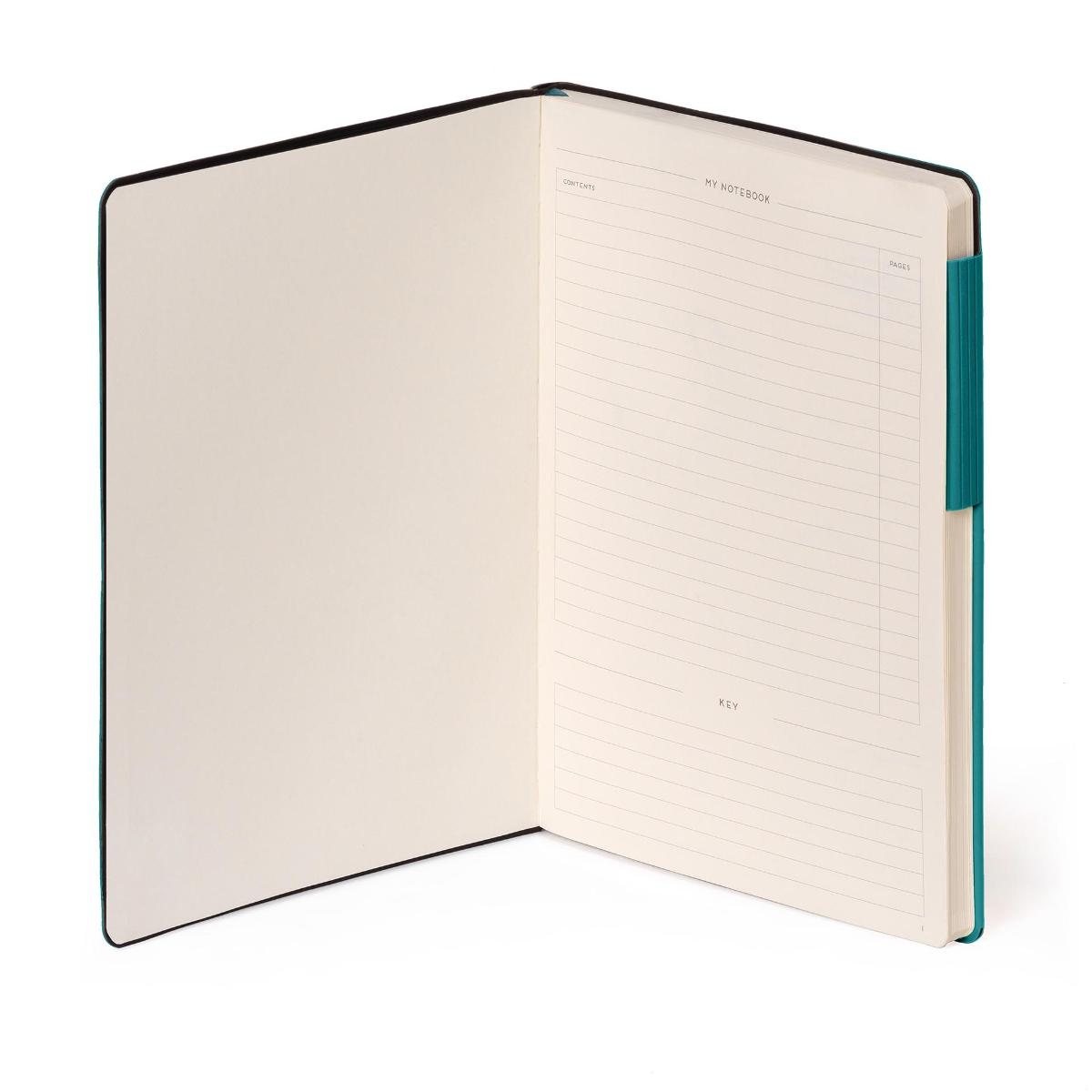 Malachite Green Lined Large Notebook