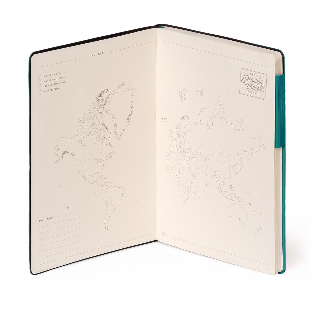 Malachite Green Lined Large Notebook