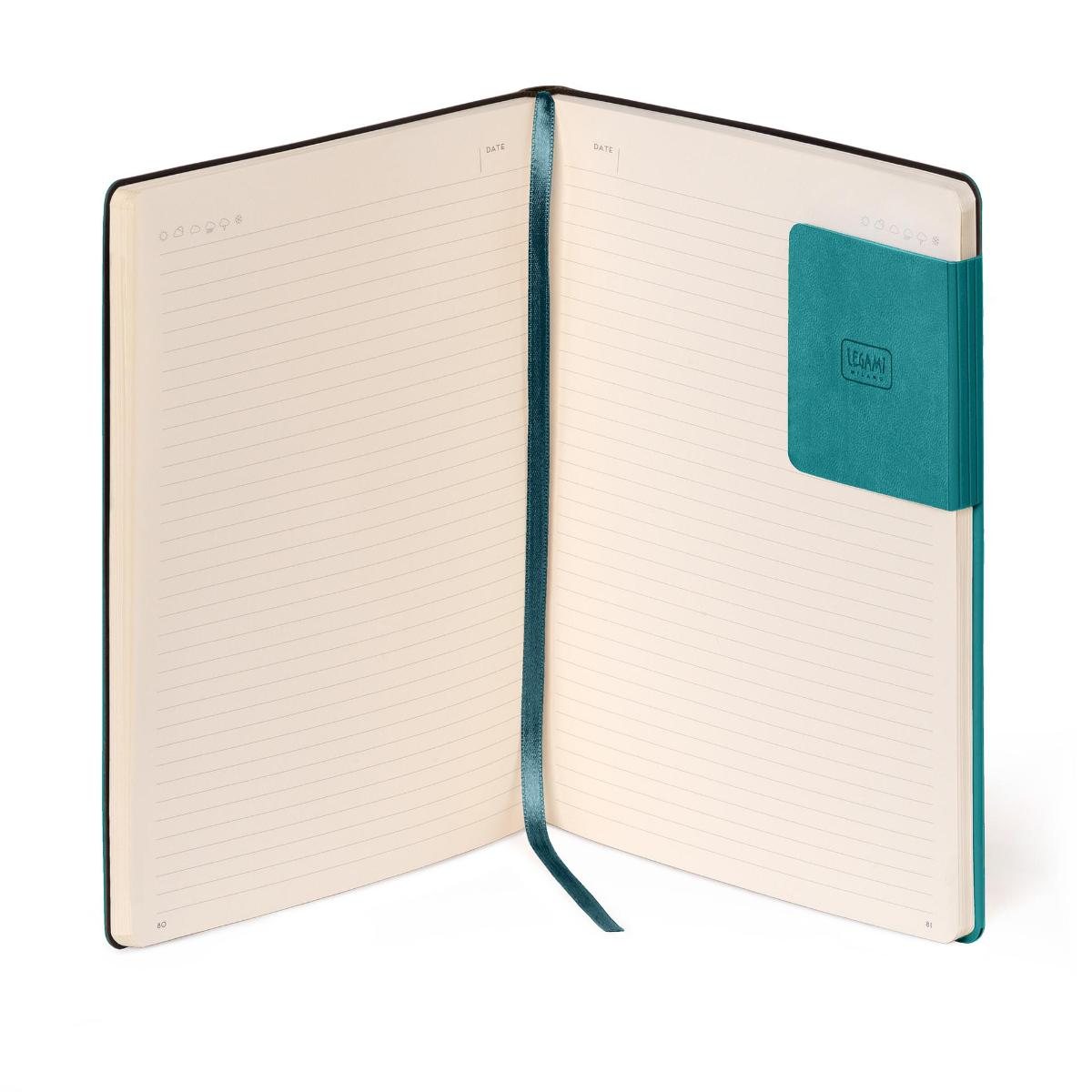 Malachite Green Lined Large Notebook