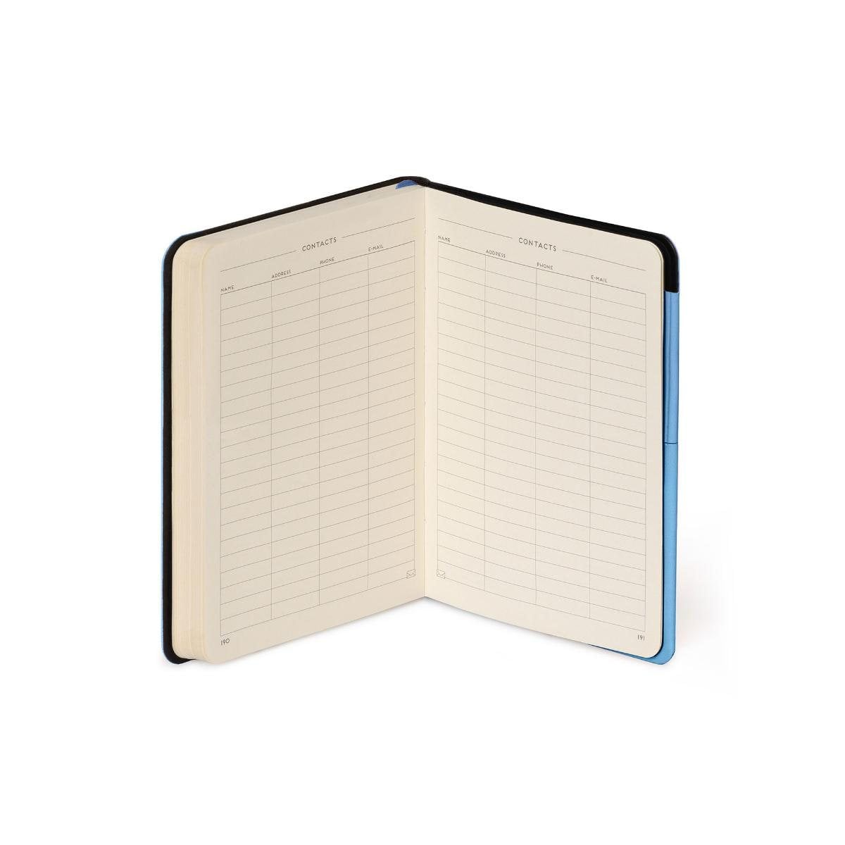 Retro Blue Lined Small Notebook