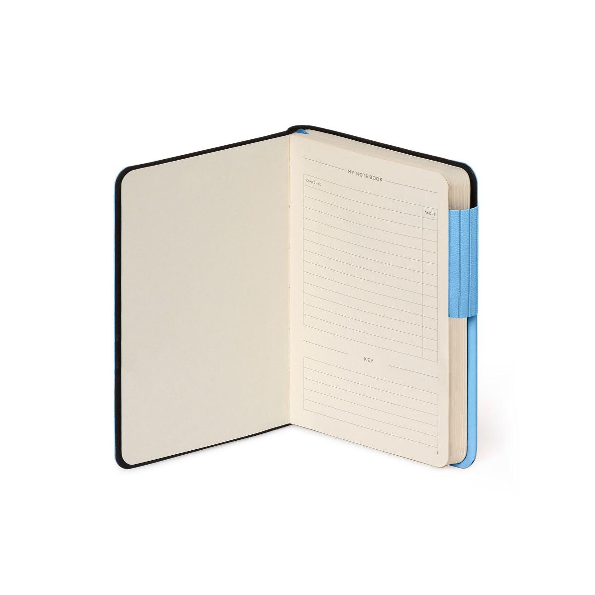 Retro Blue Lined Small Notebook