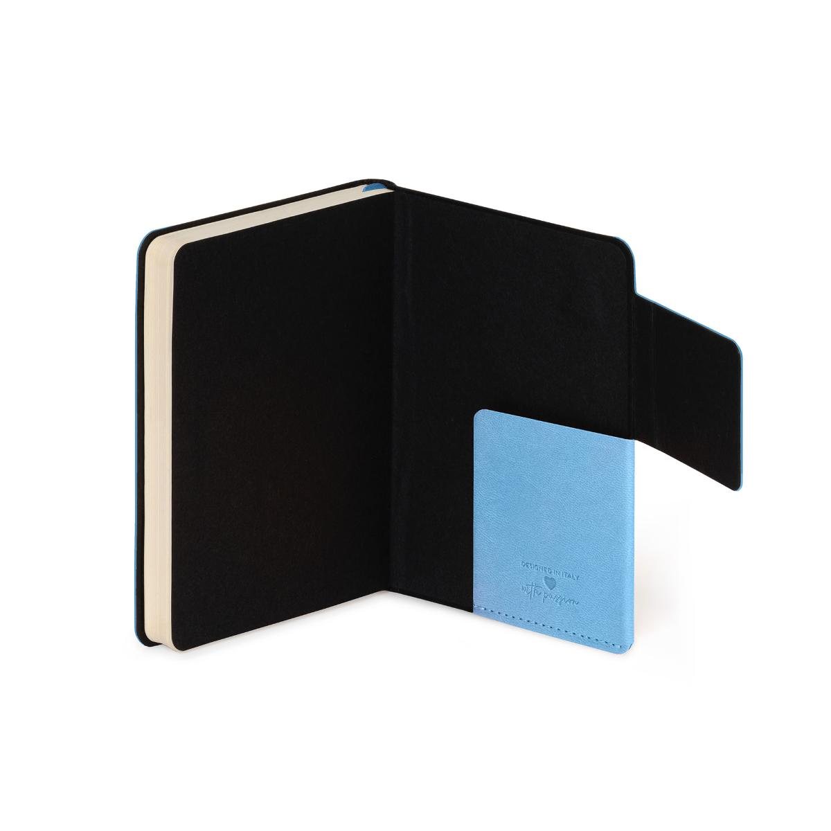 Retro Blue Lined Small Notebook