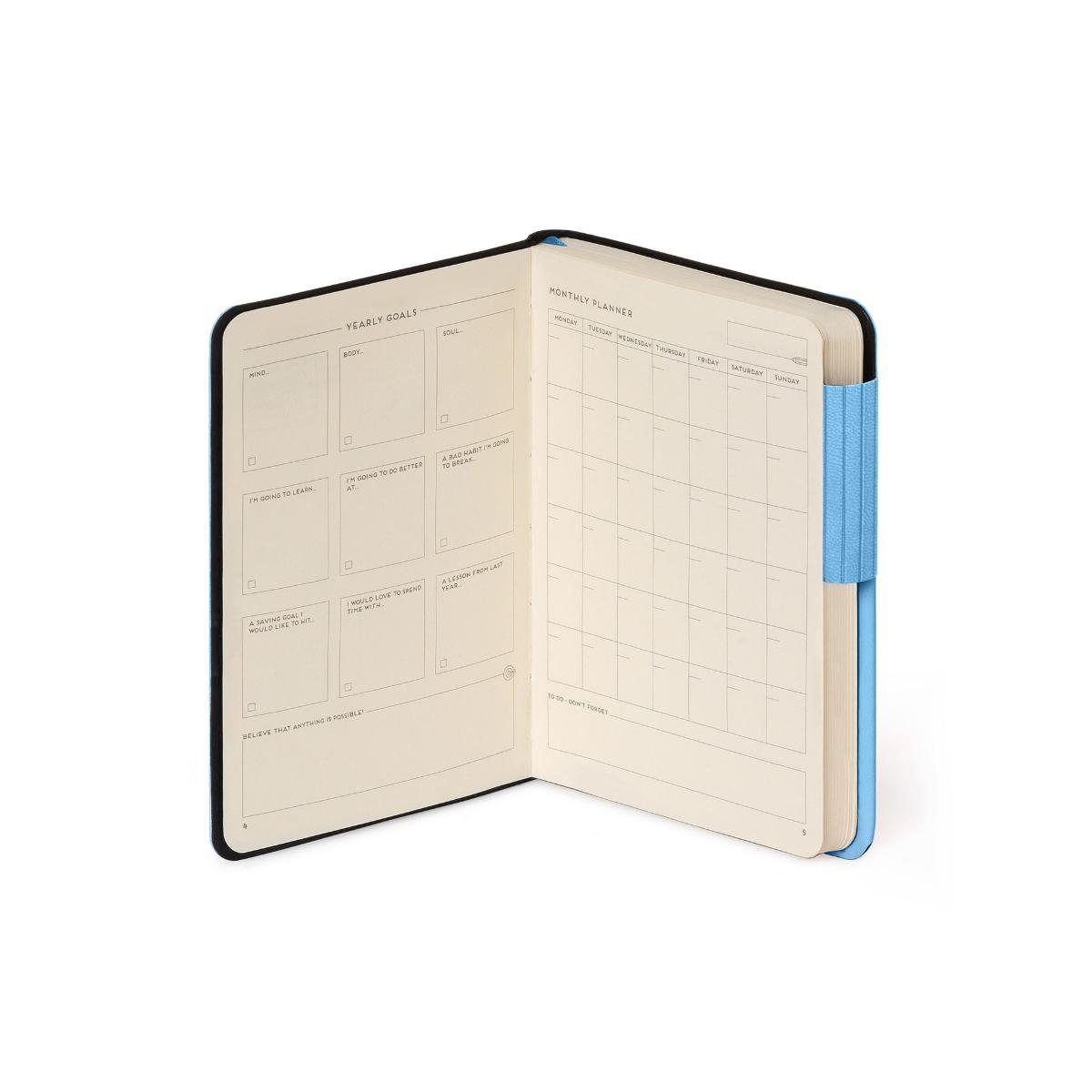 Retro Blue Lined Small Notebook