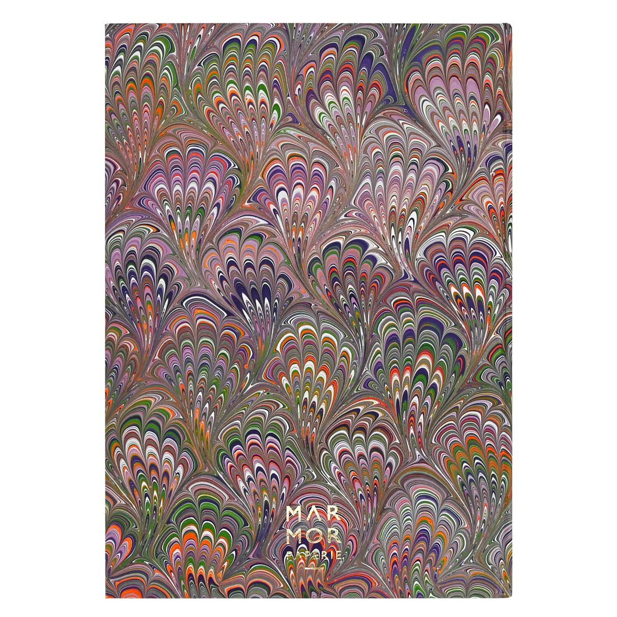 Marmor A5 Purple & Green Bouquet Lined Notebook