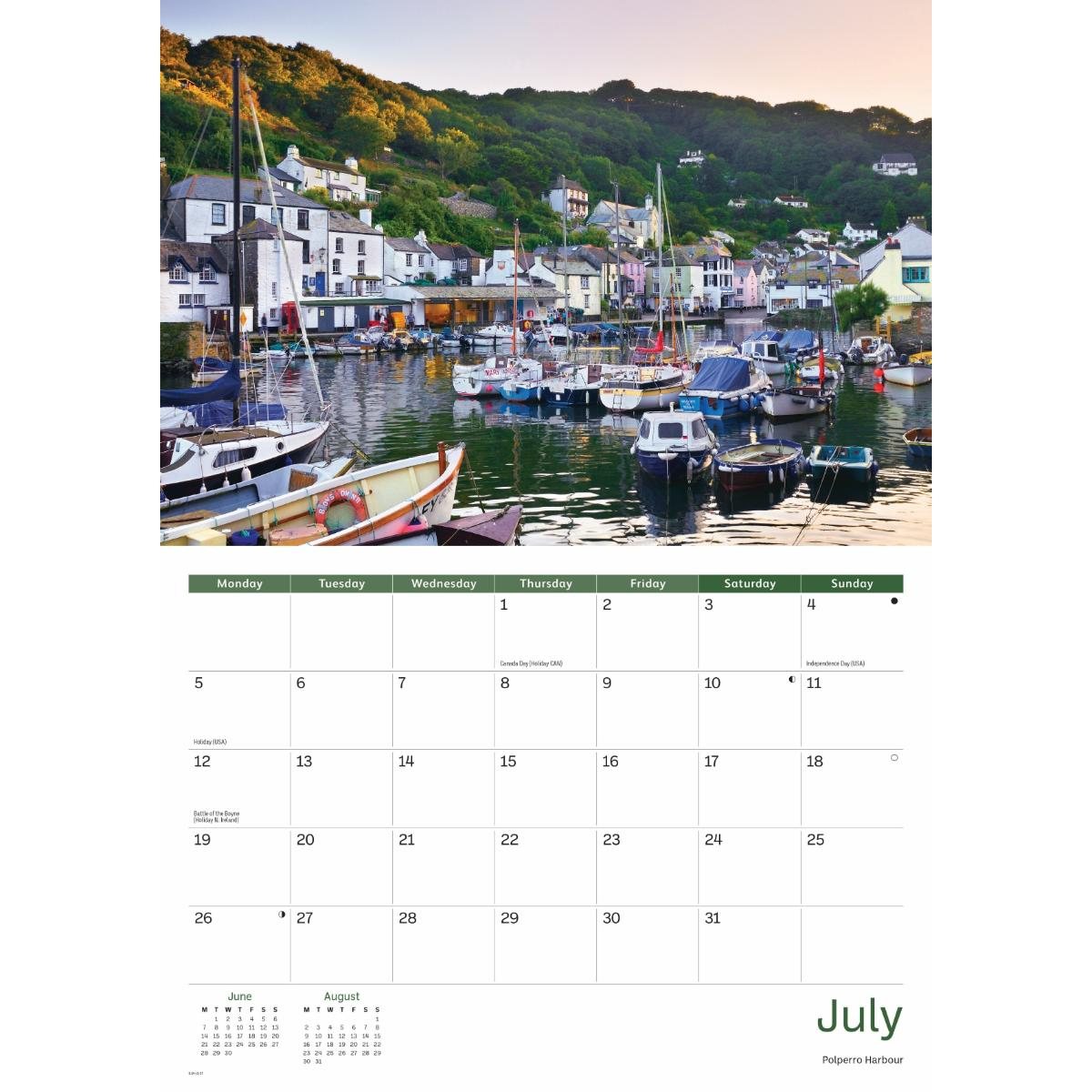 Cornwall A4 Calendar 2027
