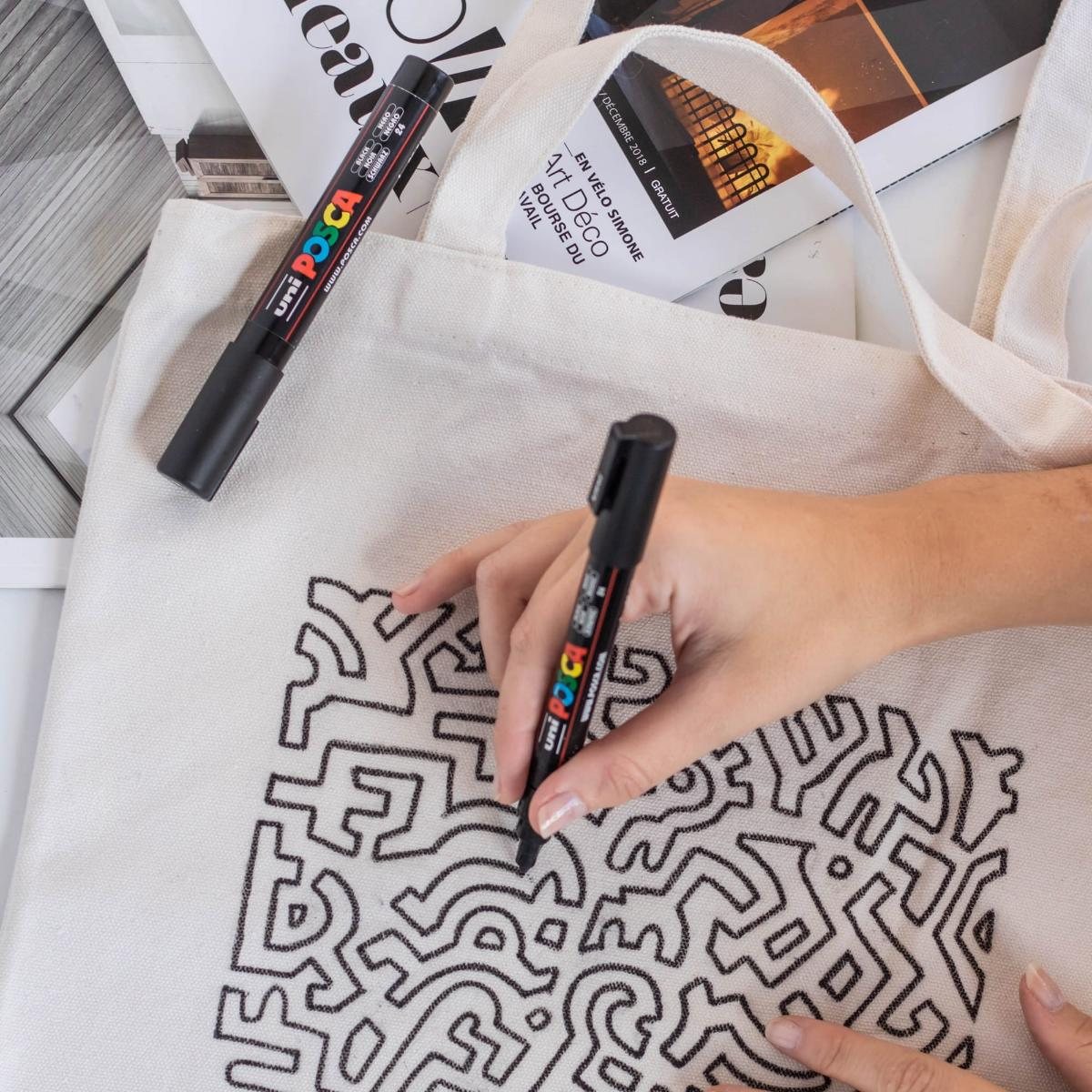 Posca Multi Tip 8 Pack - Black