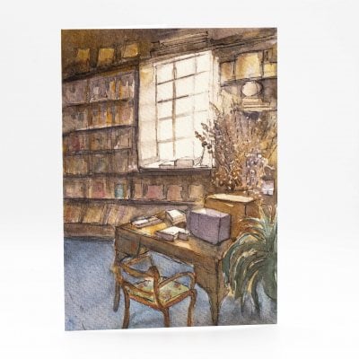 Hatchards Art Desk Card by Laura Wilson