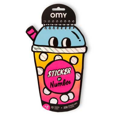 Sticker By Number Notebook - Bubble Tea