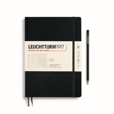 Black Softback B5 Dotted Notebook