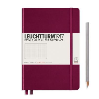 Port Red Medium Dotted Notebook