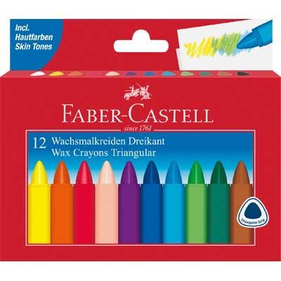 Faber-Castell Triangular Wax Crayons