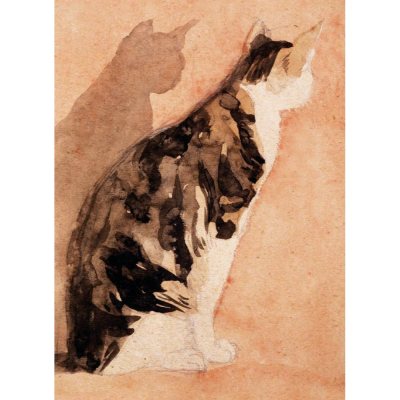 Seated Cat Greeting Card