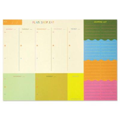 Food Planner & Tear Off Shopping List