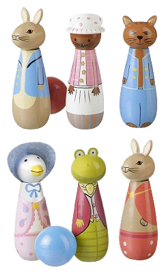 Peter rabbit store wooden skittles