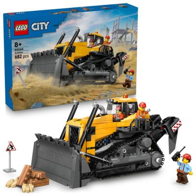 Yellow Bulldozer With Front Loader