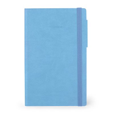 Retro Blue Lined Medium Notebook