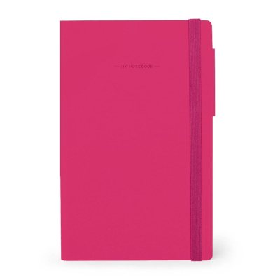 Raspberry Lined Medium Notebook