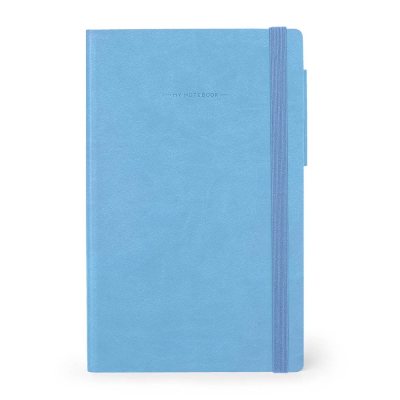 Retro Blue Lined Large Notebook