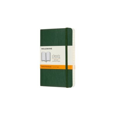 Myrtle Green Pocket Ruled Sofcover Notebook