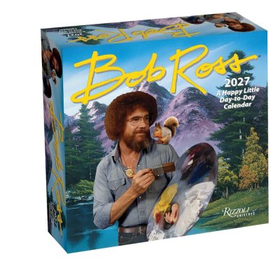 2027 Bob Ross: A Happy Little Boxed Calendar