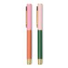 Red Orange & Emerald Color Block Pens Set Of 2