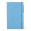 Retro Blue Plain Medium Notebook
