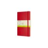 Scarlet Red Plain Soft Notebook L